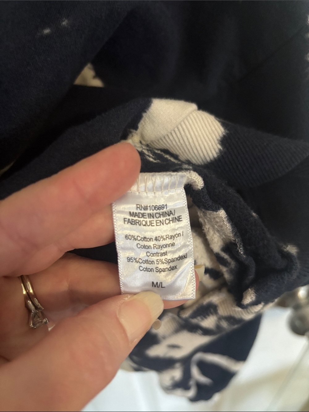 Young Fabulous & Broke Cropped Tie-Dye Hoodie in Navy and White - Picture 6 of 13